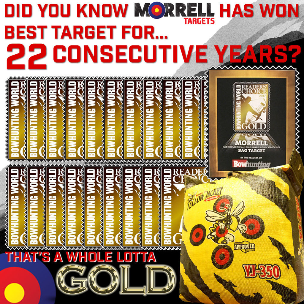 Morrell® Archery Targets win Bowhunting World Readers' Choice Gold Award 22 years in a row!