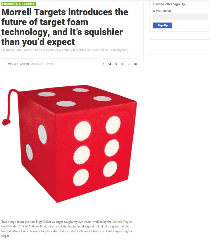 Archery Business - Morrell Targets has the Future of Foam Technology