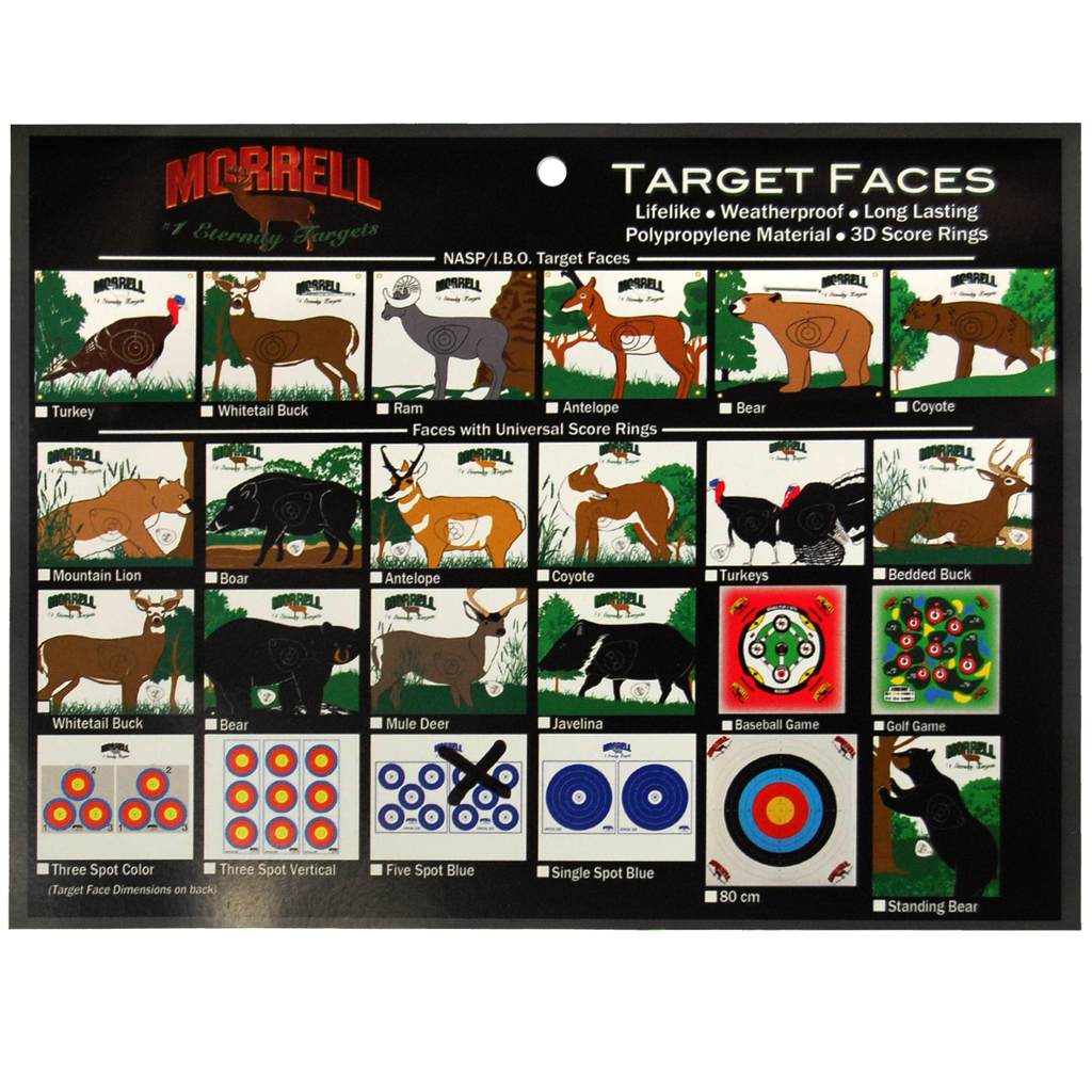 Archery Target Face | NFAA Vegas 3 Spot Target Polypropylene Face ...