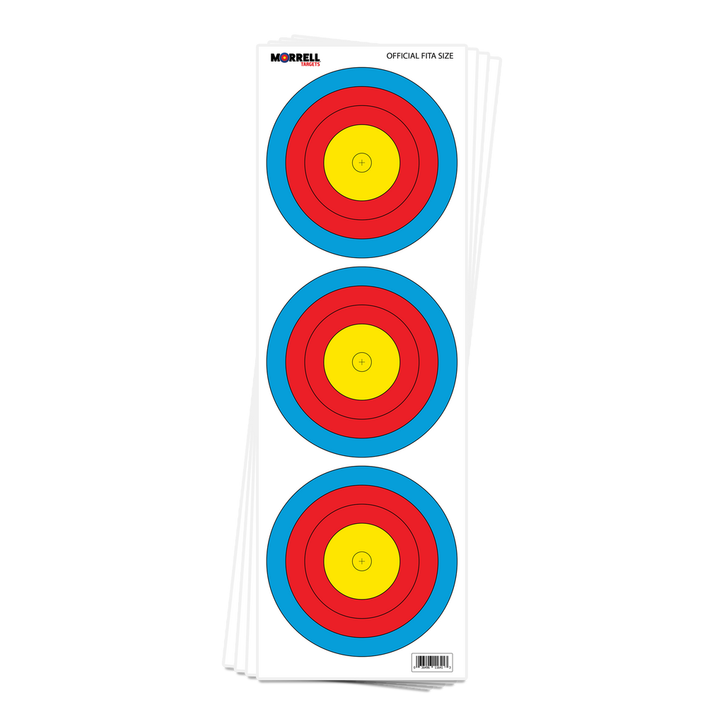FITA Compound Paper Face Archery Target (100 Pack) | Morrell Targets