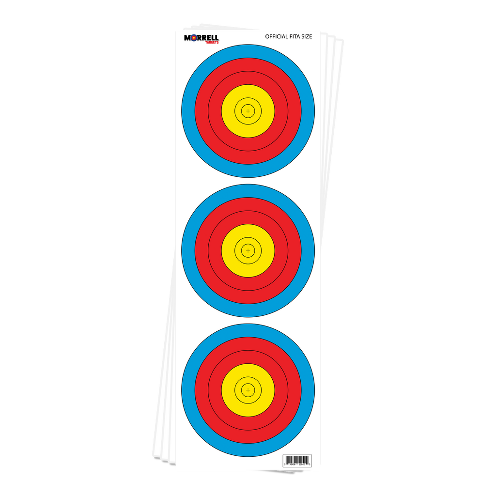 FITA Archery Target Face Pins - 12 Inch Replacement Target For Practice & Competition