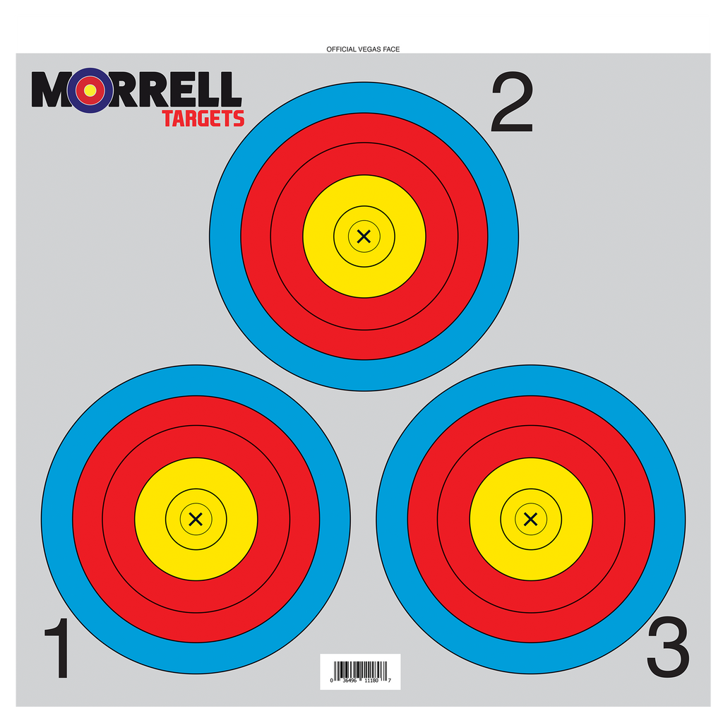 3 Spot Archery Target Paper Face (100 pack)